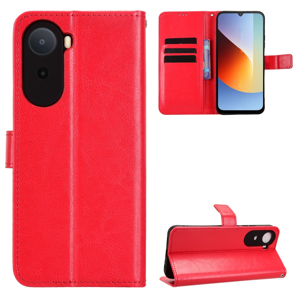 Crazy knižkové púzdro na Xiaomi Redmi A7 Pro - červené