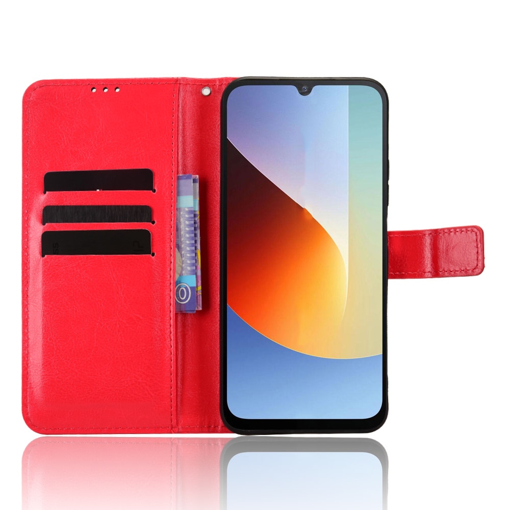 Crazy knižkové púzdro na Xiaomi Redmi A7 Pro - červené
