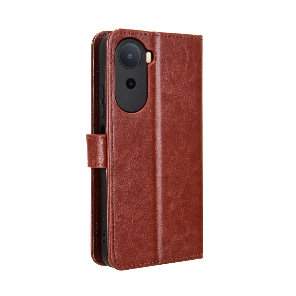 Crazy knižkové púzdro na Xiaomi Redmi A7 Pro - hnedé