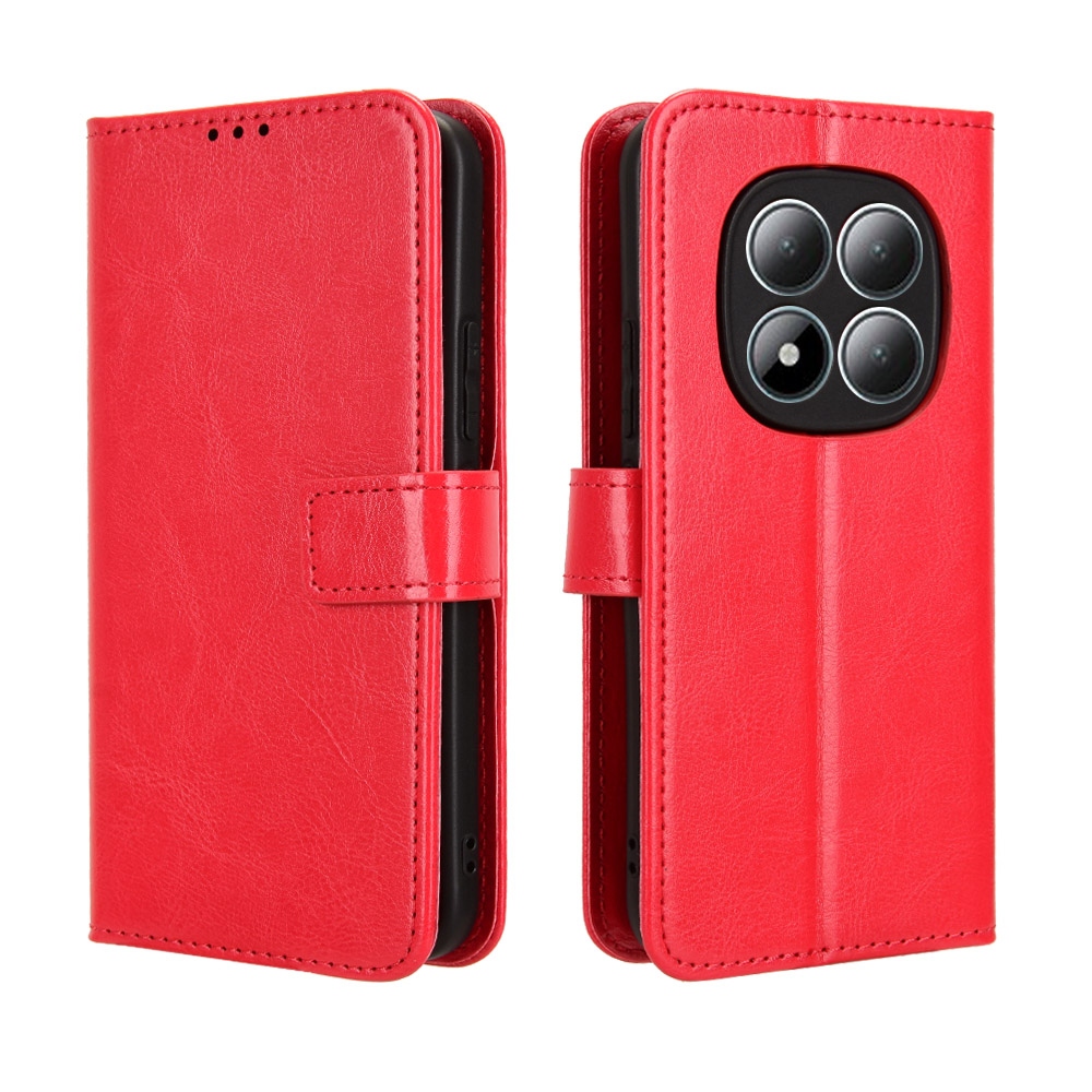 Crazy knižkové púzdro na Xiaomi Redmi Note 15 Pro 4G - červené