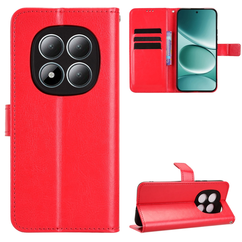 Crazy knižkové púzdro na Xiaomi Redmi Note 15 Pro 4G - červené