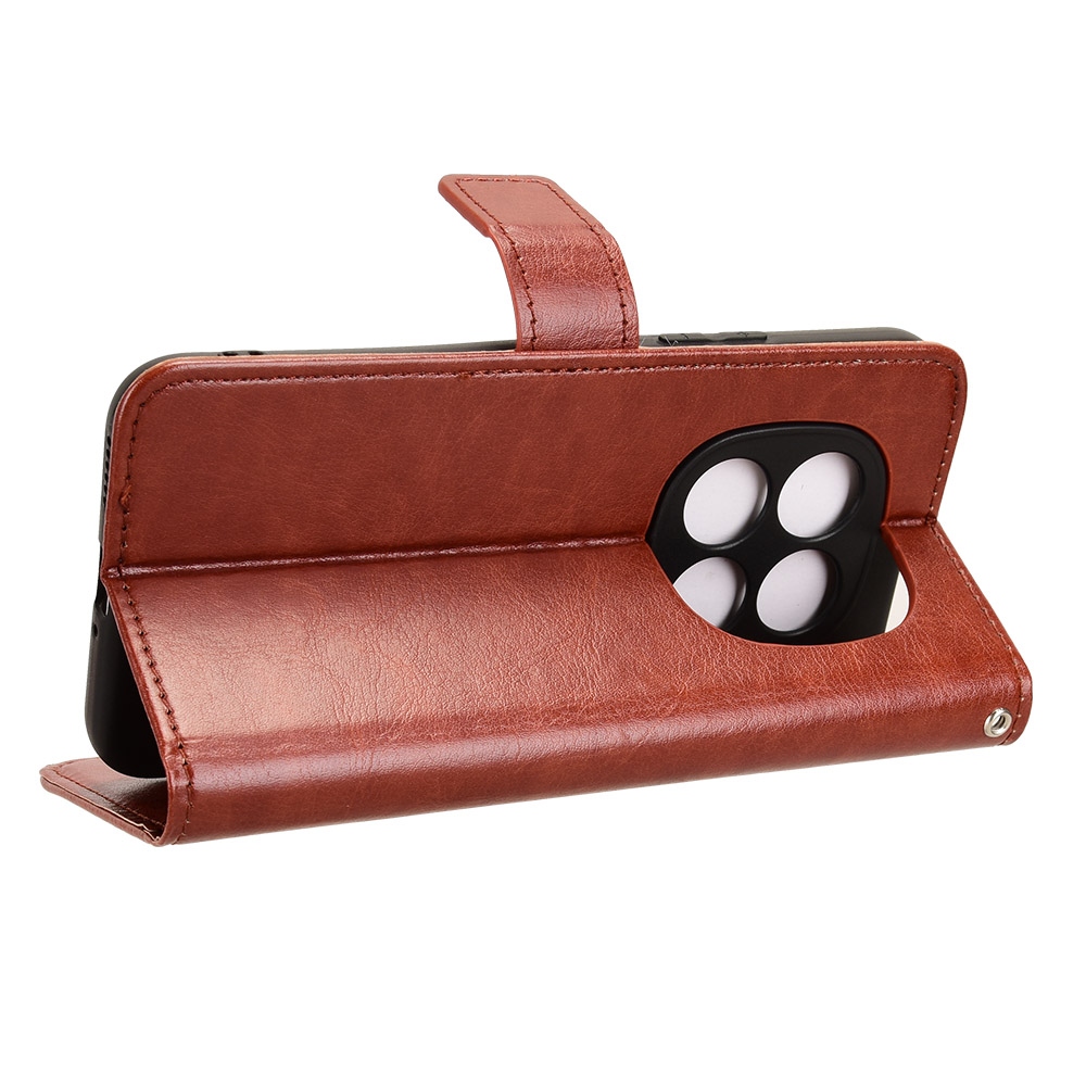 Crazy knižkové púzdro na Xiaomi Redmi Note 15 Pro 4G - hnedé