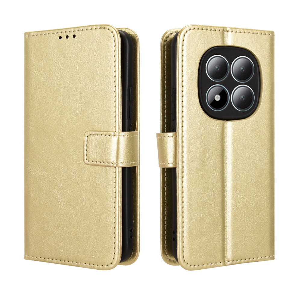 Crazy knižkové púzdro na Xiaomi Redmi Note 15 Pro 5G - zlaté