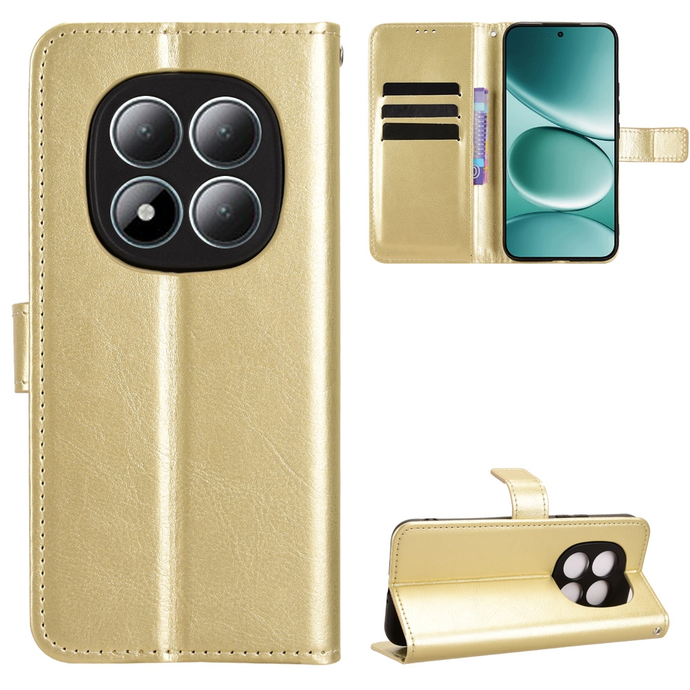 Crazy knižkové púzdro na Xiaomi Redmi Note 15 Pro 5G - zlaté