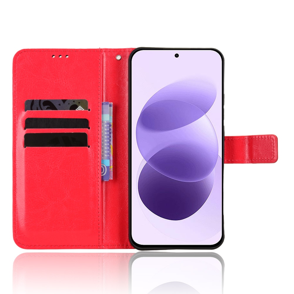 Crazy knižkové púzdro na Xiaomi Redmi Note 17 4G/5G - červené