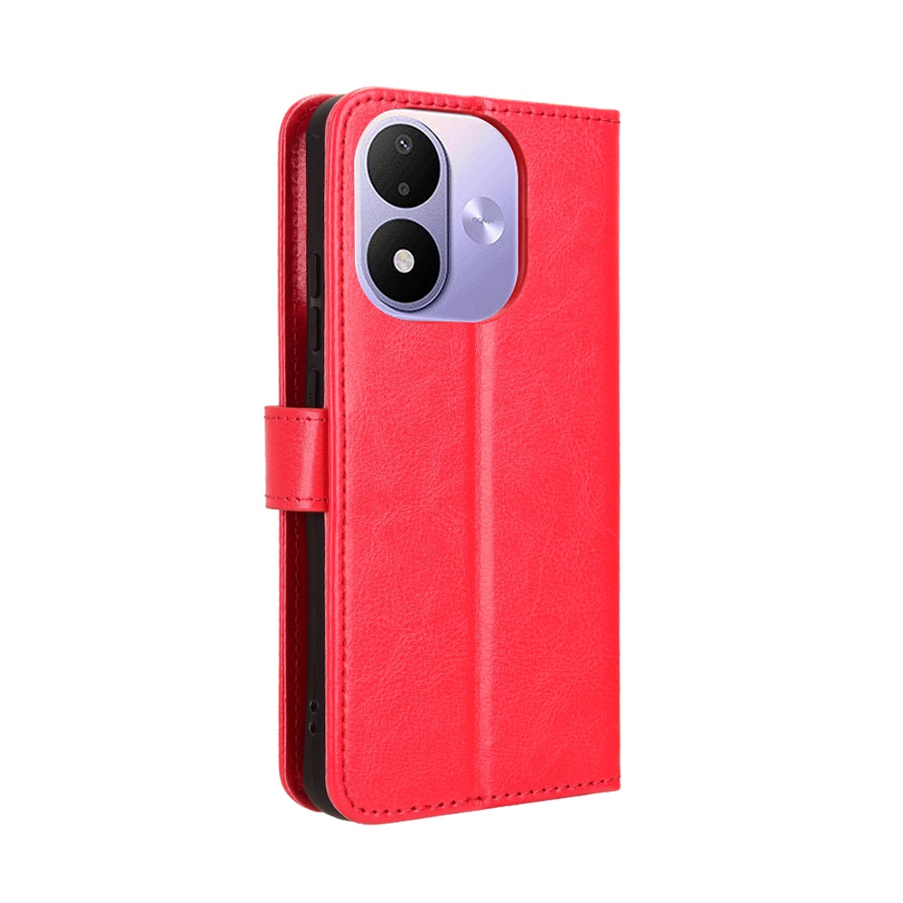 Crazy knižkové púzdro na Xiaomi Redmi Note 17 4G/5G - červené