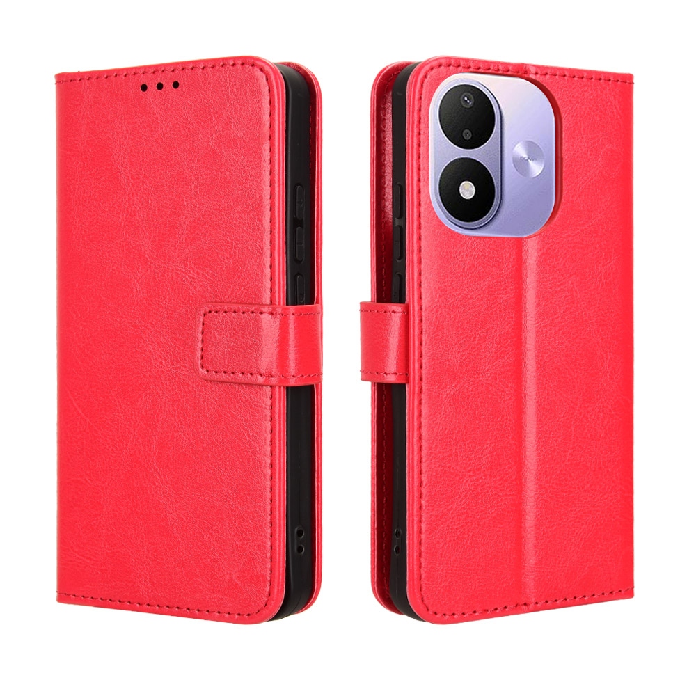 Crazy knižkové púzdro na Xiaomi Redmi Note 17 4G/5G - červené