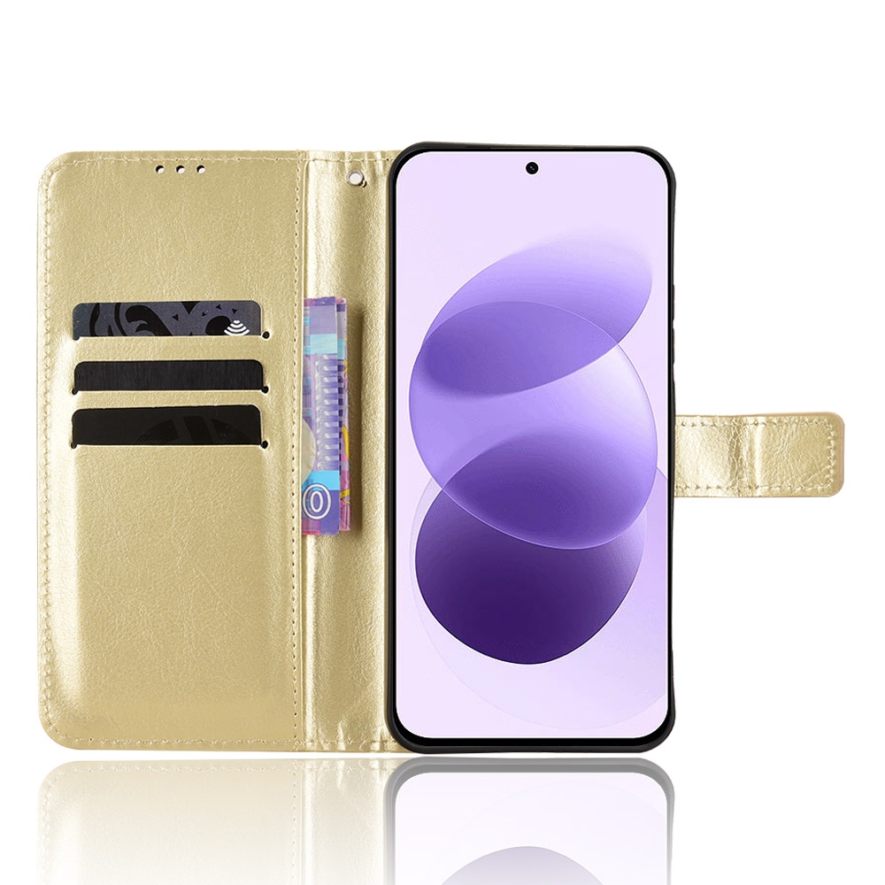 Crazy knižkové púzdro na Xiaomi Redmi Note 17 4G/5G - zlaté