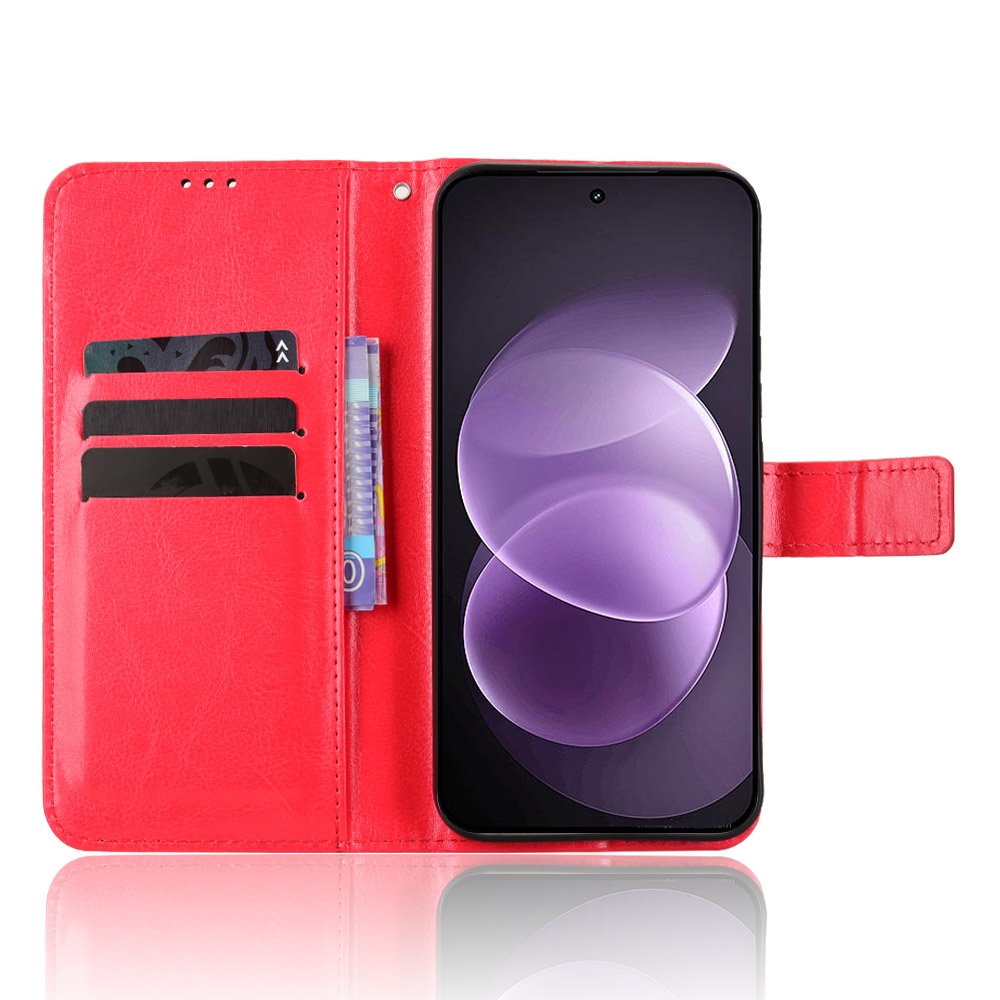 Crazy knižkové púzdro na Xiaomi Redmi Note 17 Pro 5G - červené