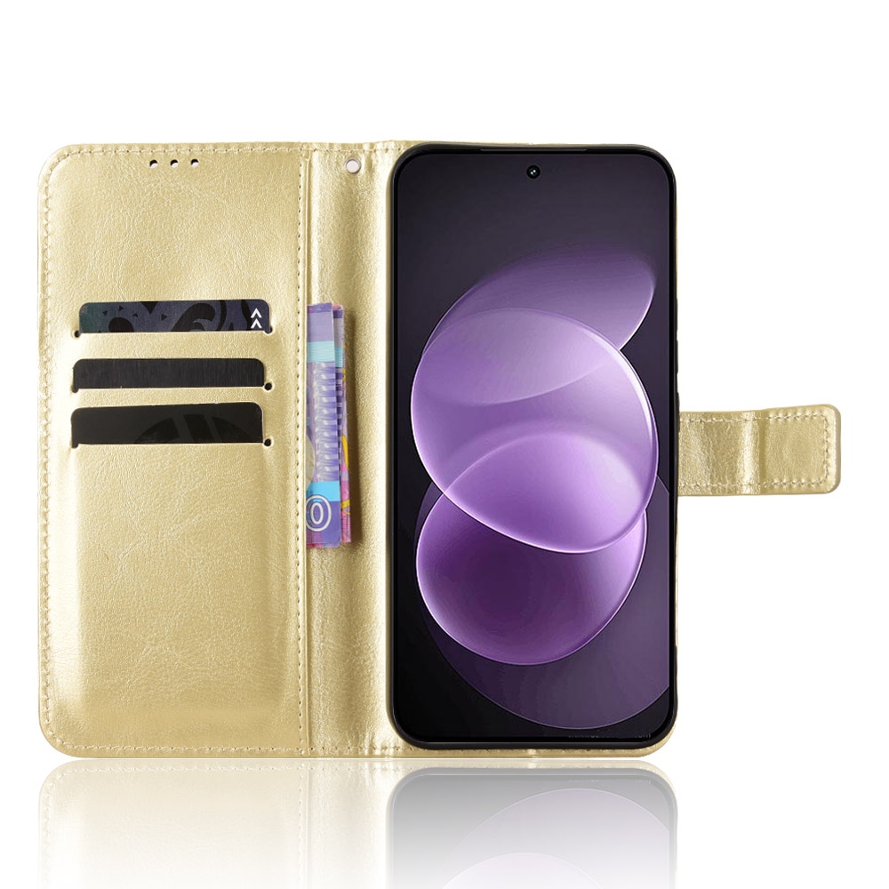 Crazy knižkové púzdro na Xiaomi Redmi Note 17 Pro 5G - zlaté