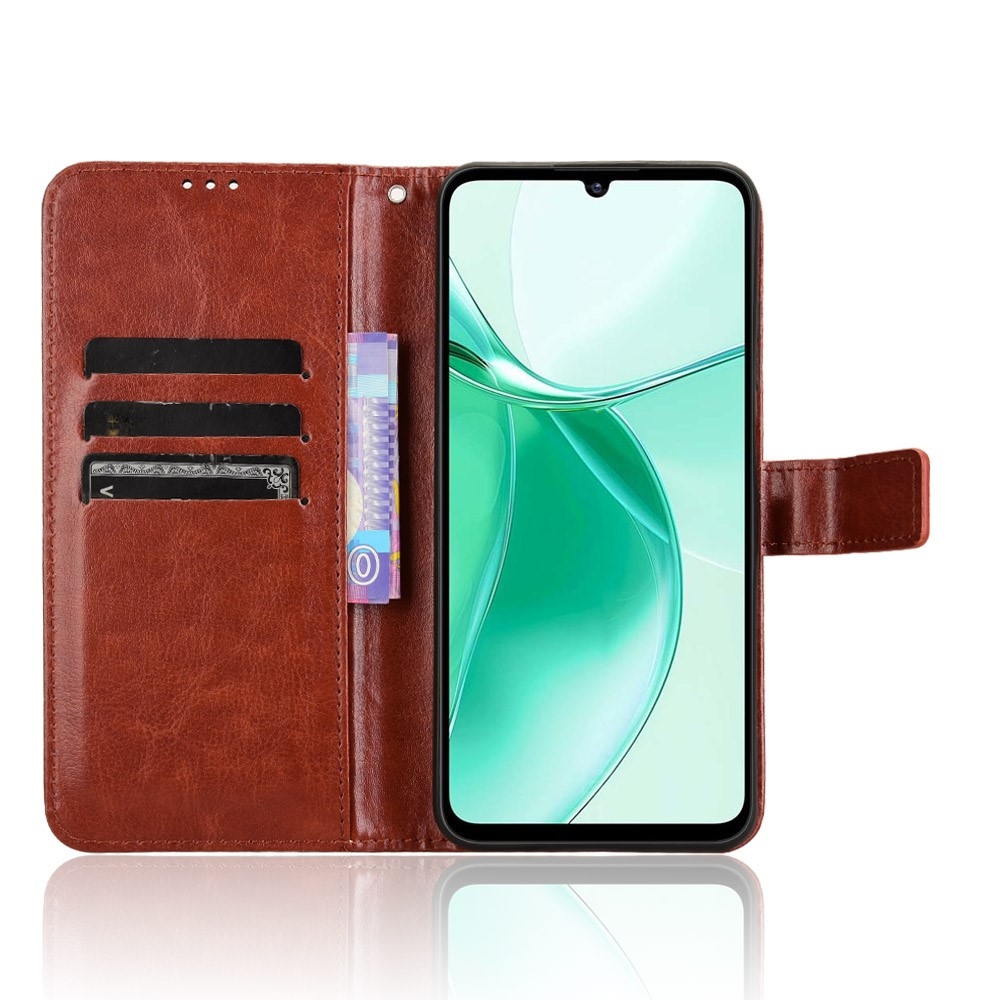 Crazy knižkové puzdro na ZTE Blade A35 - hnedé