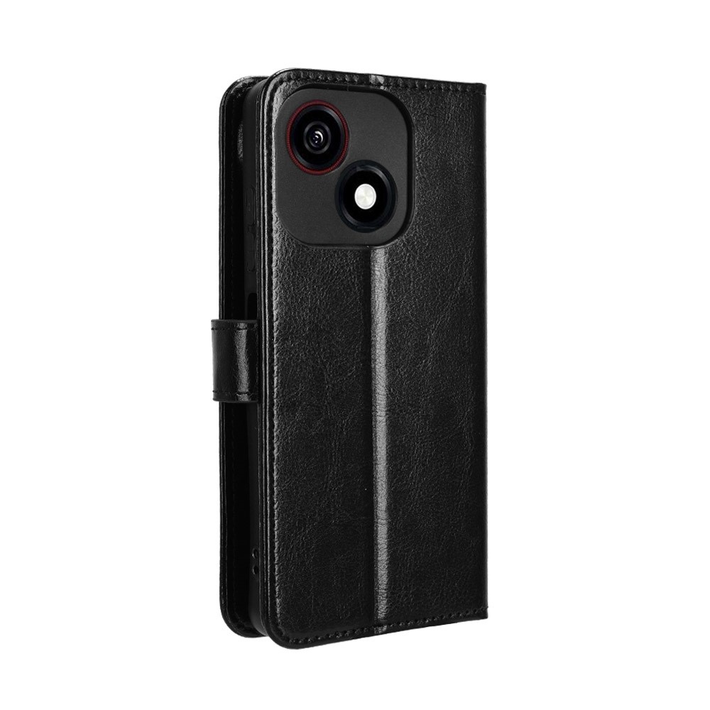 Crazy knižkové puzdro na ZTE Blade A35e - čierne
