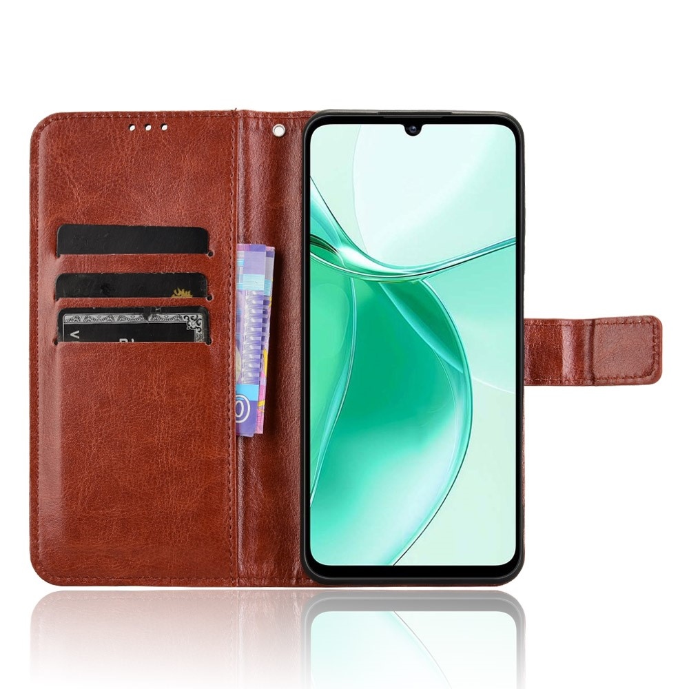 Crazy knižkové puzdro na ZTE Blade A35e - hnedé