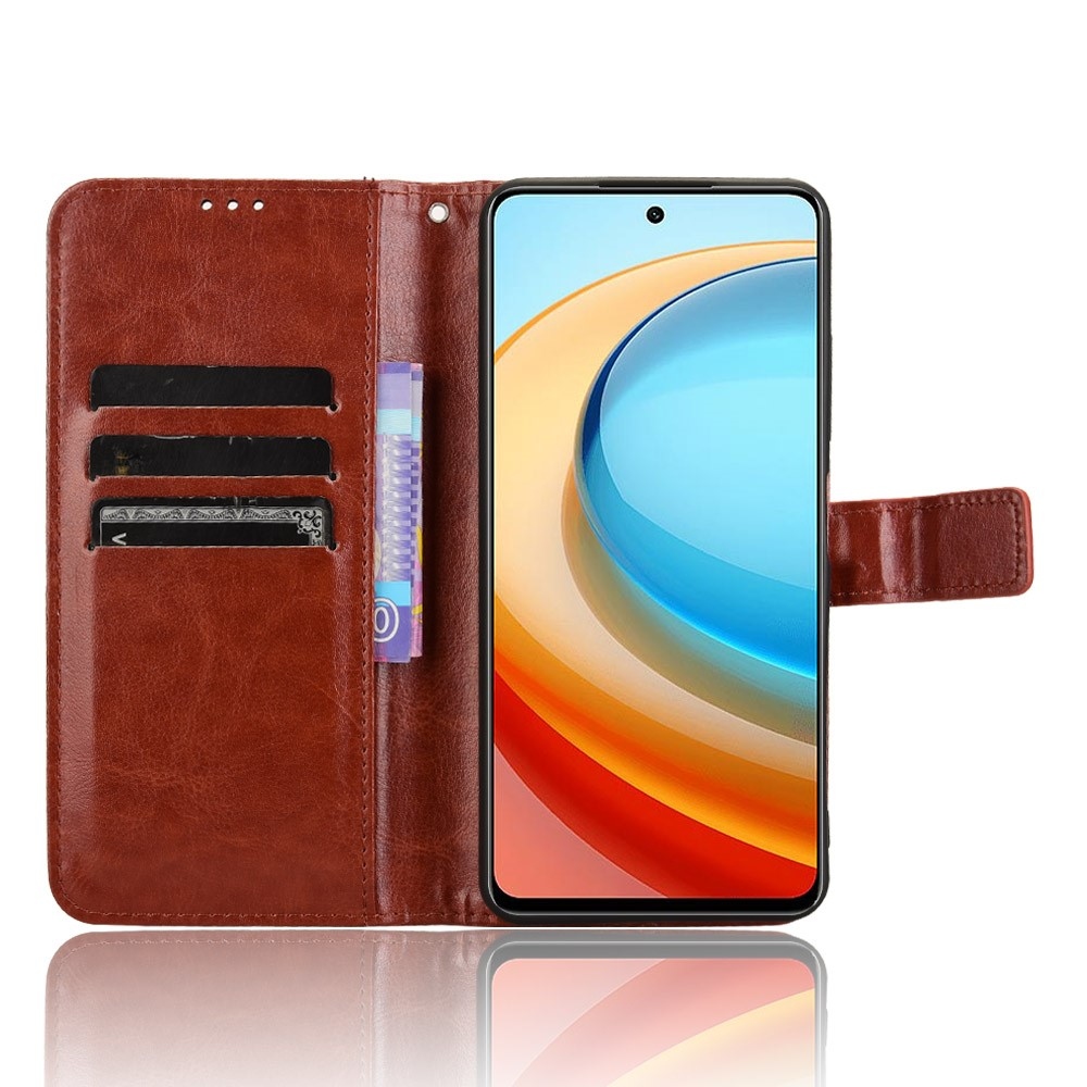 Crazy knižkové puzdro na ZTE Blade A75 5G - hnedé