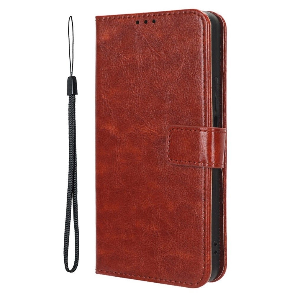 Crazy knižkové puzdro na ZTE Blade A75 5G - hnedé