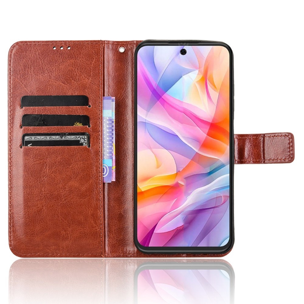 Crazy knižkové puzdro na ZTE Blade V70 Vita - hnedé