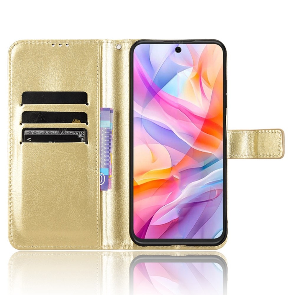 Crazy knižkové puzdro na ZTE Blade V70 Vita - zlaté
