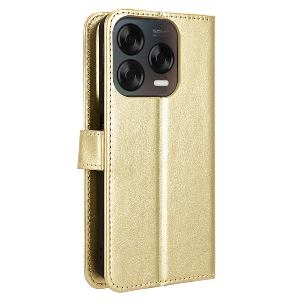 Crazy knižkové puzdro na ZTE Blade V70 Vita - zlaté