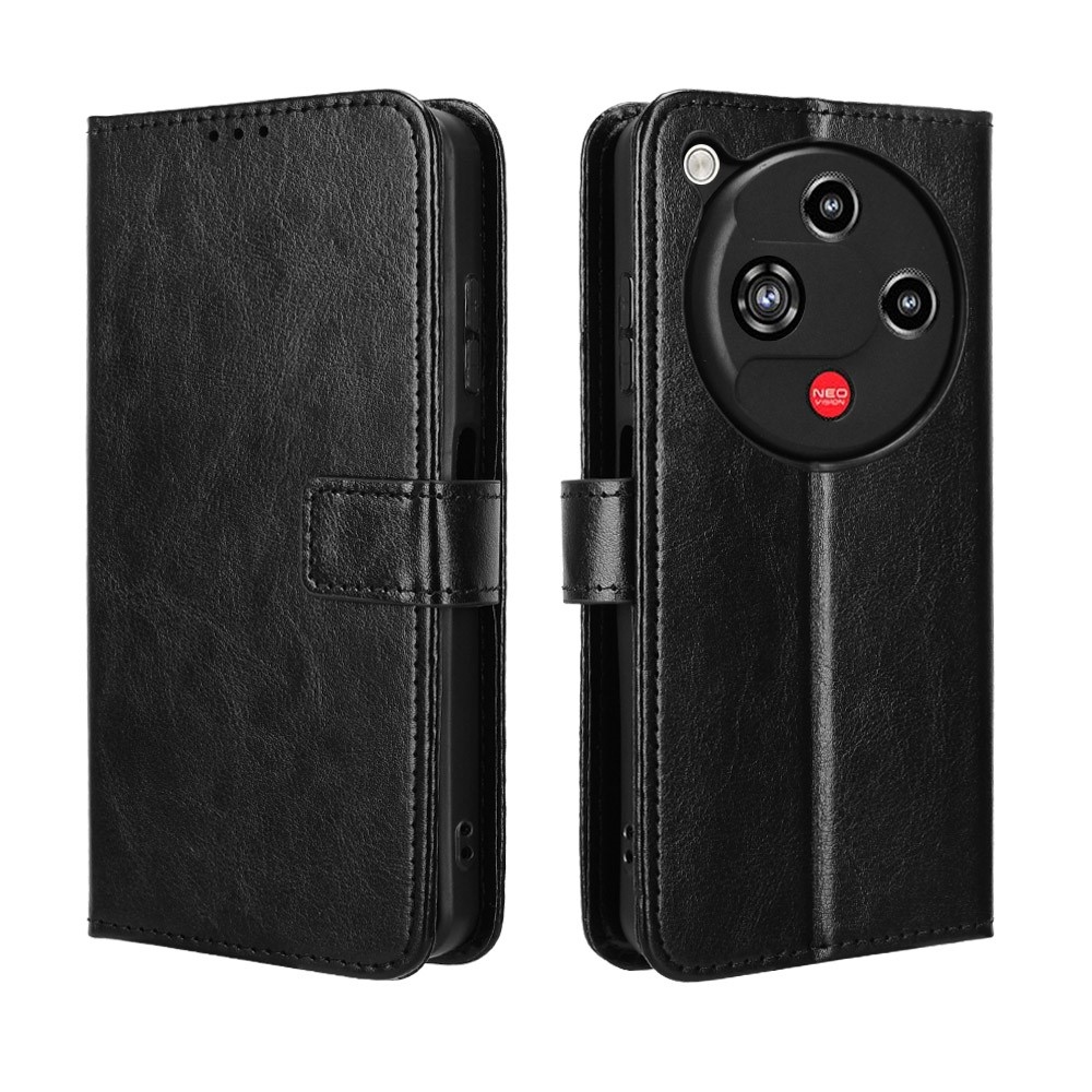 Crazy knižkové puzdro na ZTE Nubia Focus 2 5G - čierne