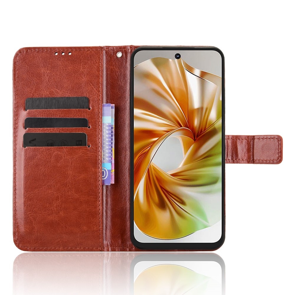 Crazy knižkové puzdro na ZTE Nubia Focus 2 5G - hnedé