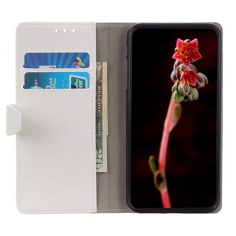 Crazy PU kožené peněženkové puzdro na mobil Xiaomi Mi 10T Lite 5G - biele