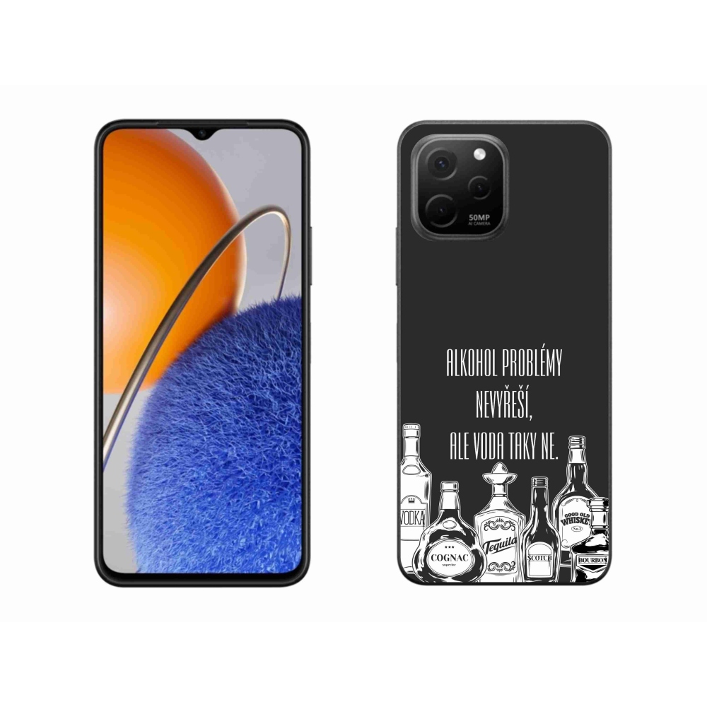 Gélový kryt mmCase na Huawei Nova Y61 - vtipný text čierne pozadie