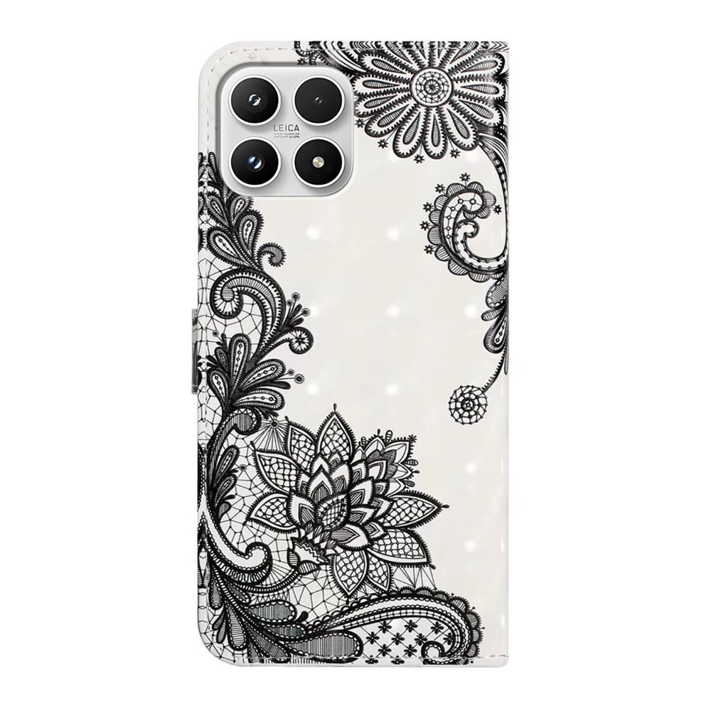 Creative peňaženkové puzdro na mobil Xiaomi 17 - krajkový kvet