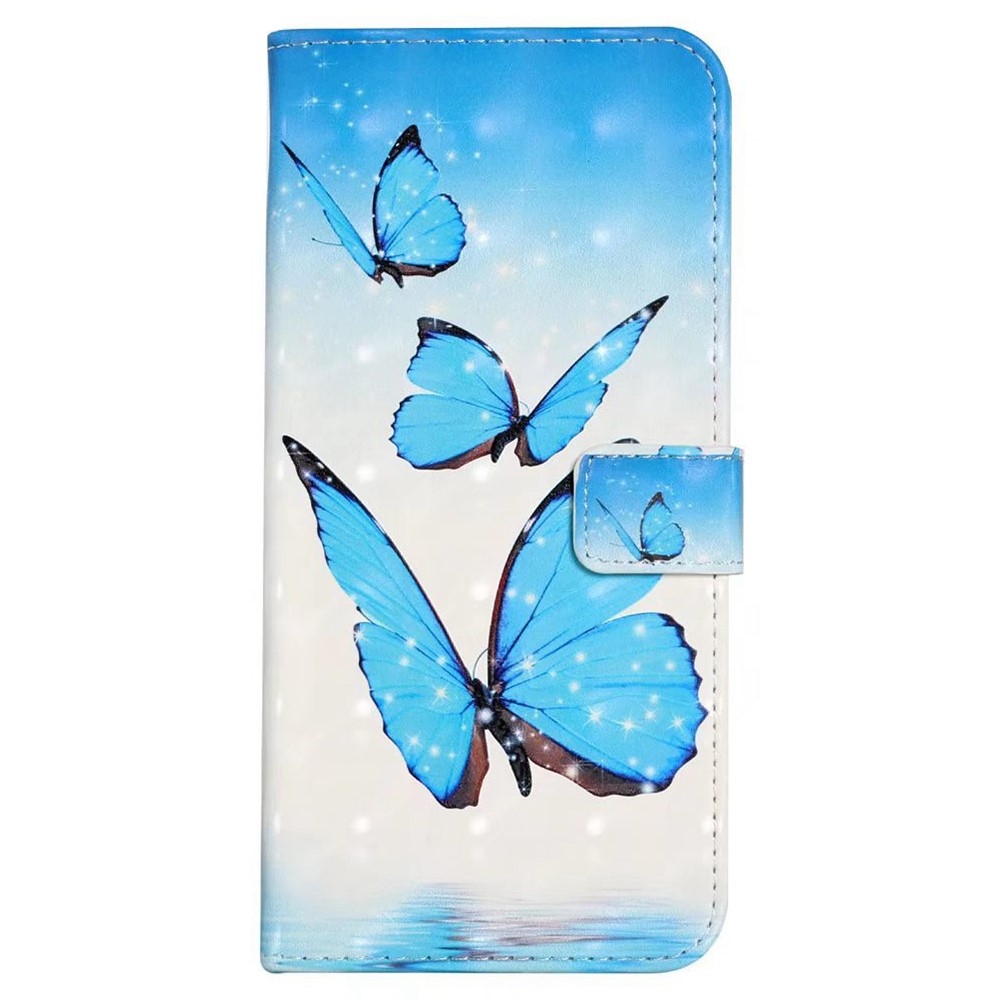 Creative peňaženkové puzdro na mobil Xiaomi 17 - modrí motýle