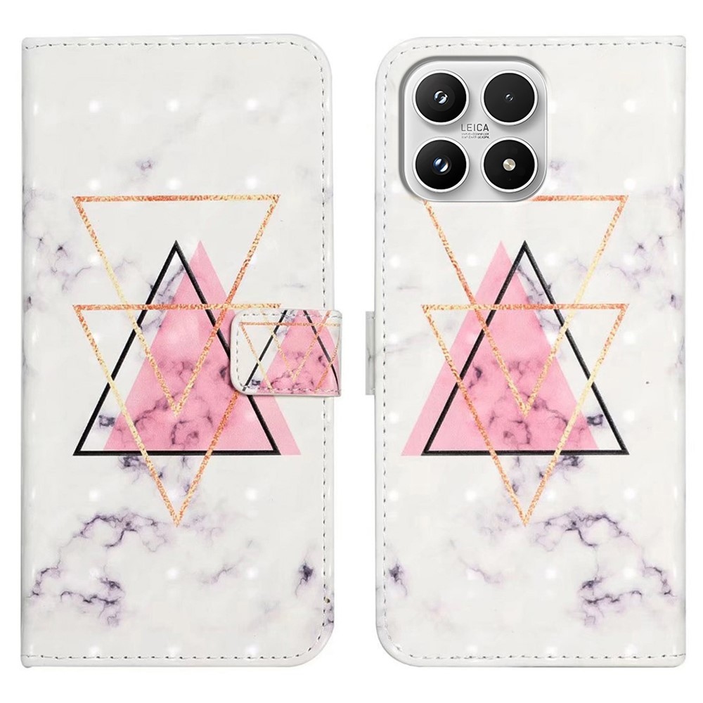 Creative peňaženkové puzdro na mobil Xiaomi 17 - trojuholníky