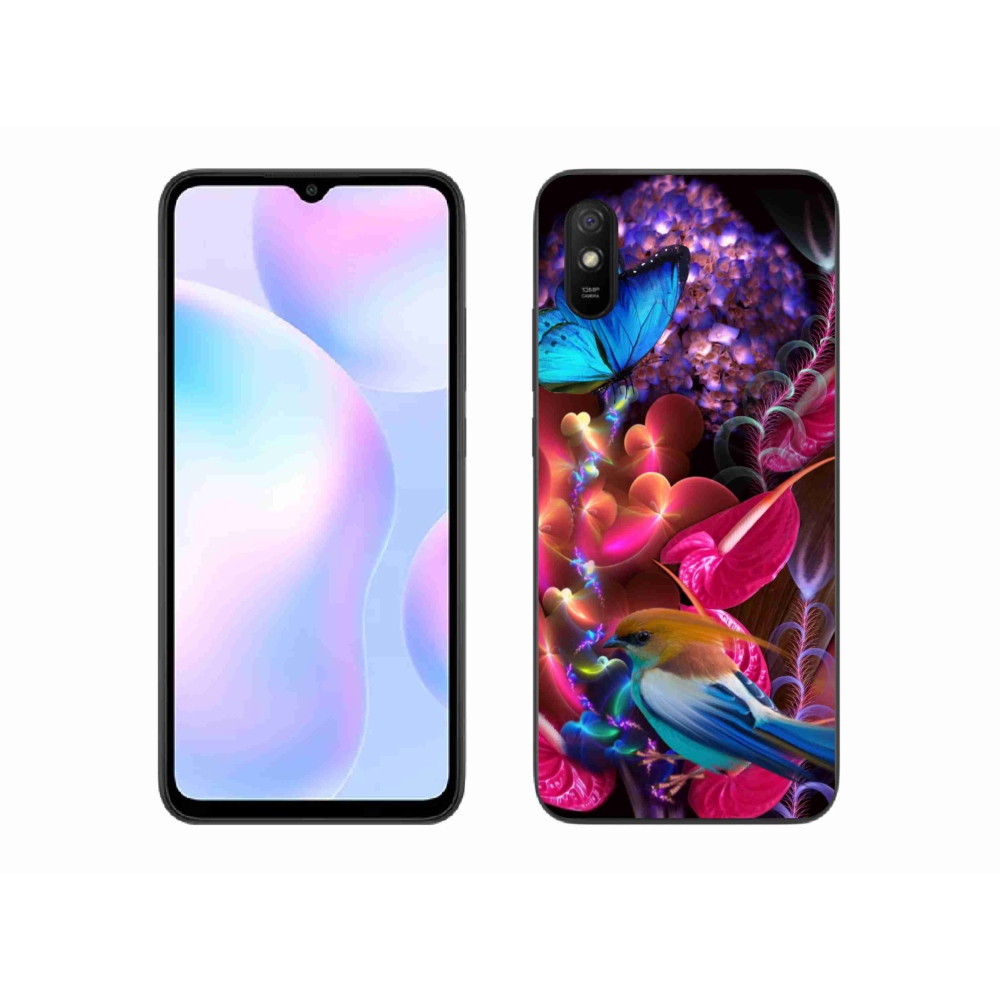 Gélový kryt mmCase na Xiaomi Redmi 9AT - farebné kvety