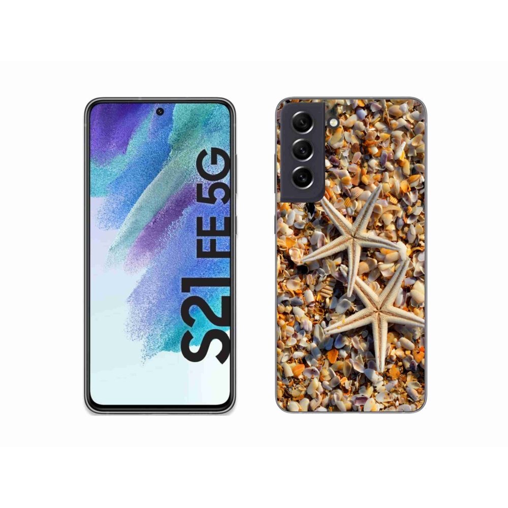 Gélový kryt mmCase na Samsung Galaxy S21 FE 5G - morské hviezdice