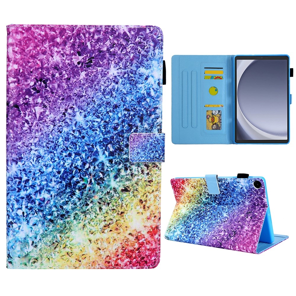 Cross chytré zatváracie púzdro na Samsung Galaxy Tab A11/Tab A9 - farebné diamanty