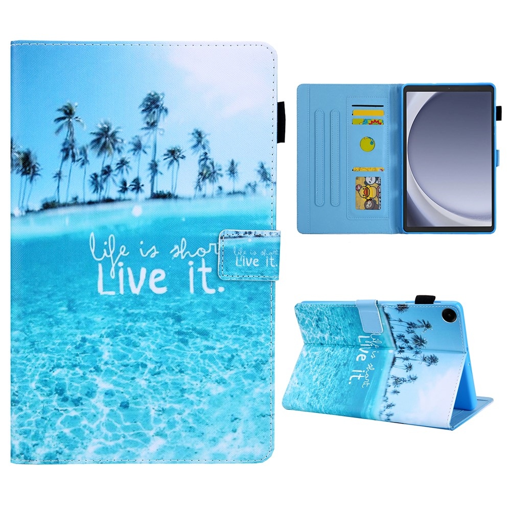 Cross chytré zatváracie púzdro na Samsung Galaxy Tab A11/Tab A9 - pláž a more