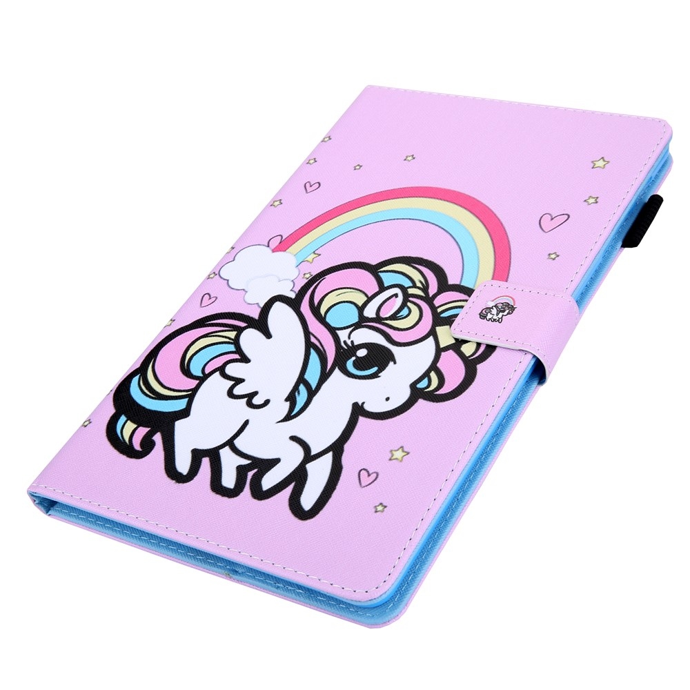 Cross chytré zatváracie púzdro na Samsung Galaxy Tab A11/Tab A9 - poník a dúha