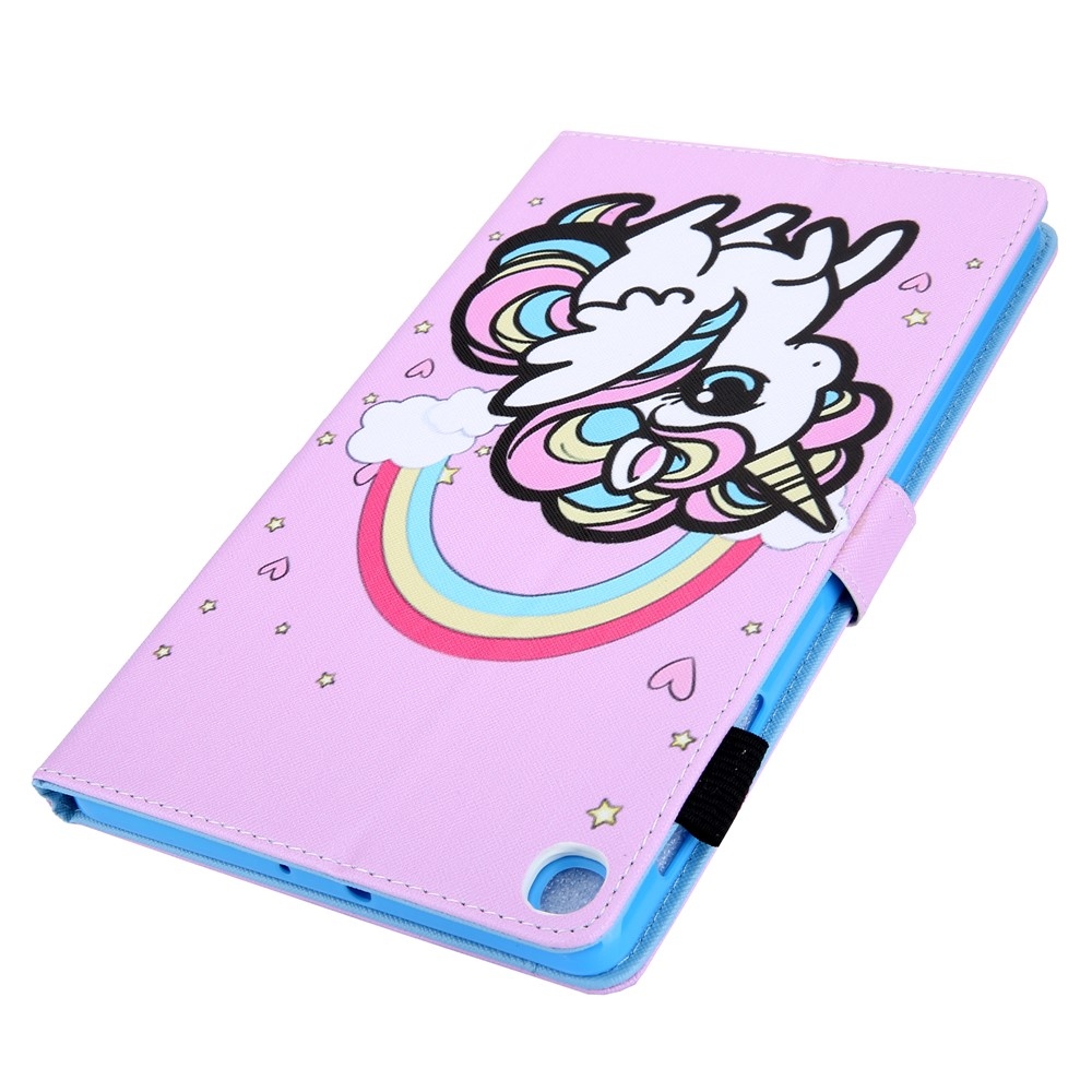Cross chytré zatváracie púzdro na Samsung Galaxy Tab A11/Tab A9 - poník a dúha