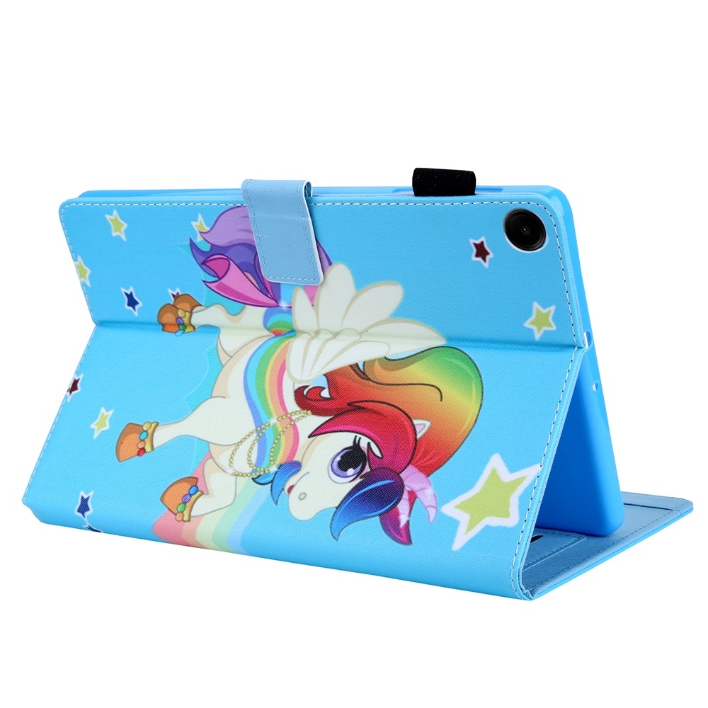 Cross chytré zatváracie púzdro na Samsung Galaxy Tab A11/Tab A9 - poník a hviezdy