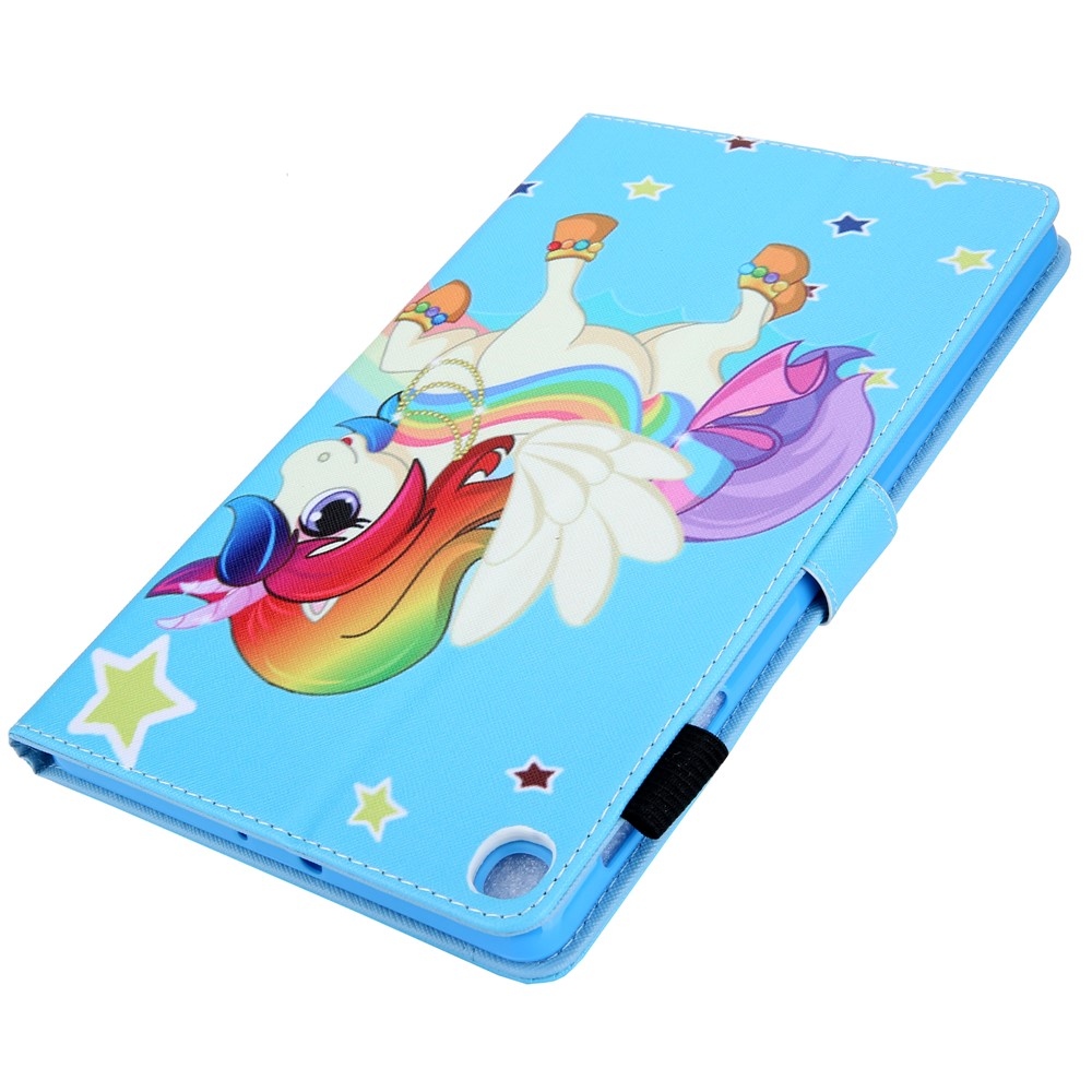 Cross chytré zatváracie púzdro na Samsung Galaxy Tab A11/Tab A9 - poník a hviezdy