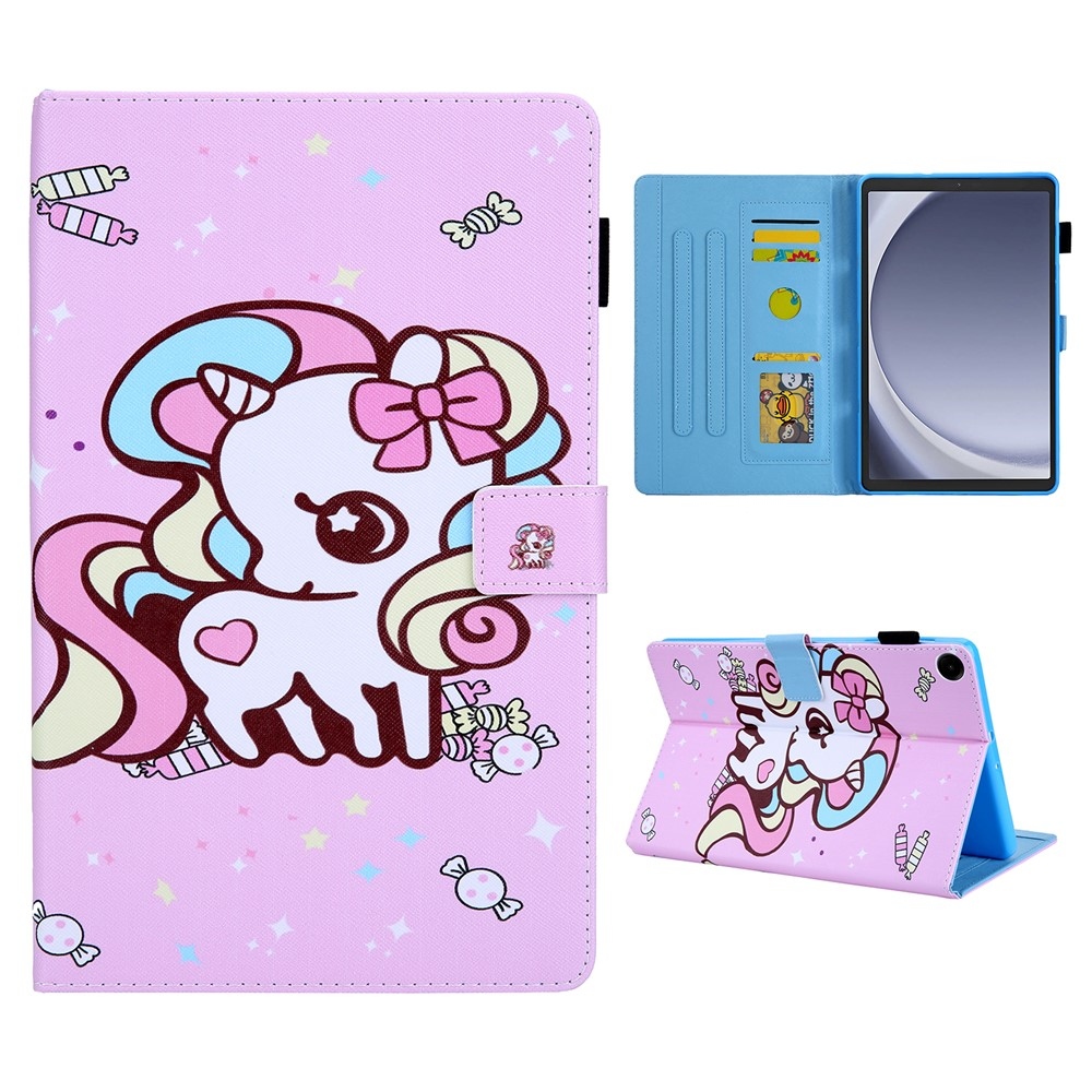 Cross chytré zatváracie púzdro na Samsung Galaxy Tab A11/Tab A9 - poník a sladkosti