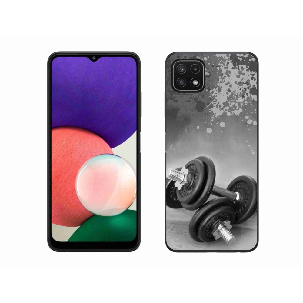 Gélový kryt mmCase na Samsung Galaxy A22 5G - činky 1