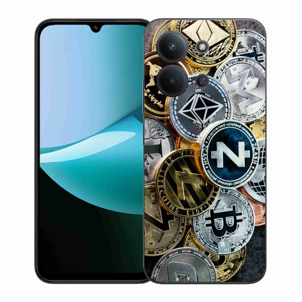 Gélový kryt mmCase na Xiaomi Redmi 15C 4G (171mm)/Poco C85 4G (171mm) - kryptomeny