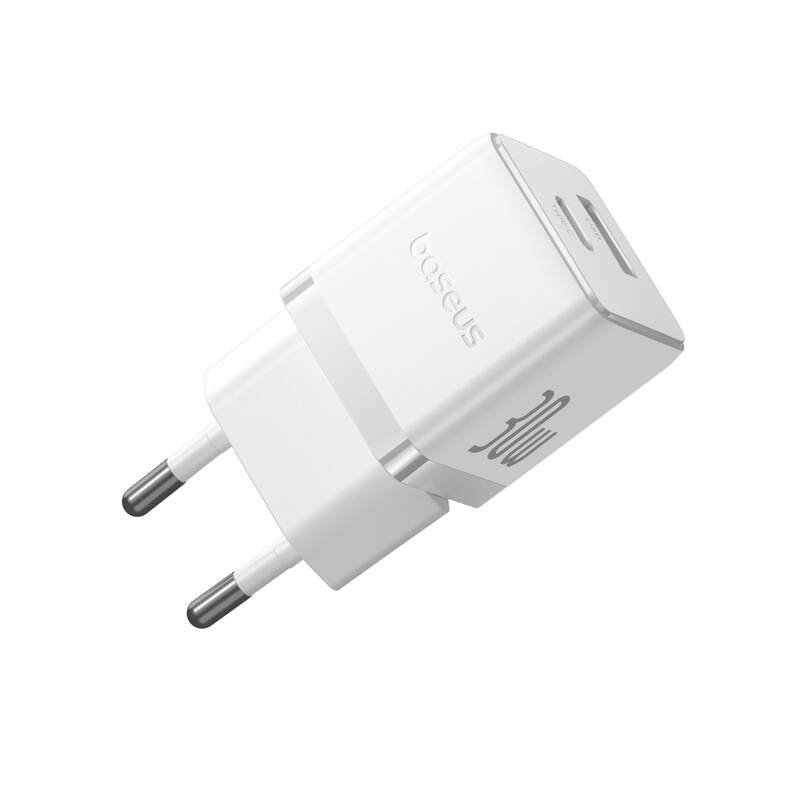 Rýchla nabíjačka Baseus Palm USB-A + USB-C 30W biela