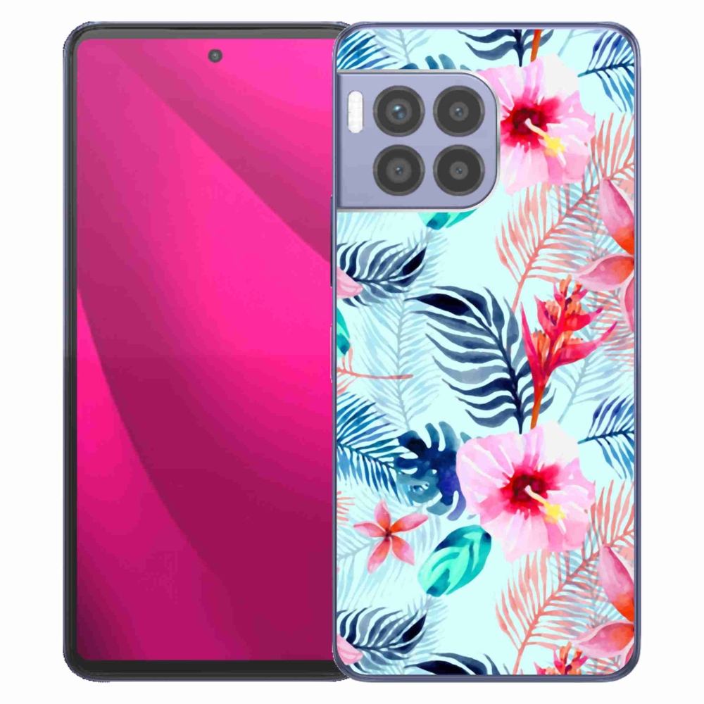 Gélový kryt mmCase na T-Mobile T Phone 2 Pro - kvety