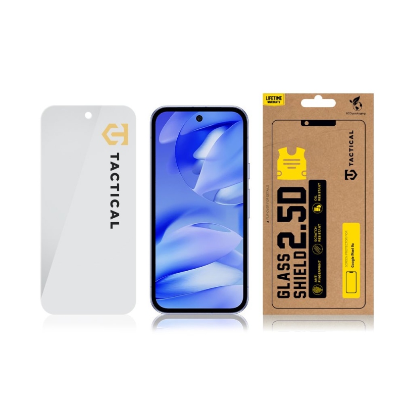 Tactical Glass Shield 2.5D sklo pre Google Pixel 9a Clear