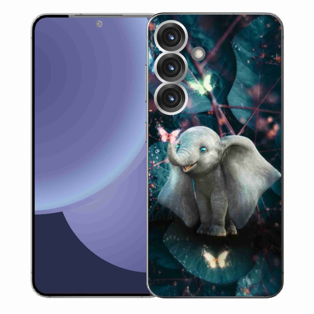 Gélový kryt mmCase na Samsung Galaxy S25+ - roztomilý slon