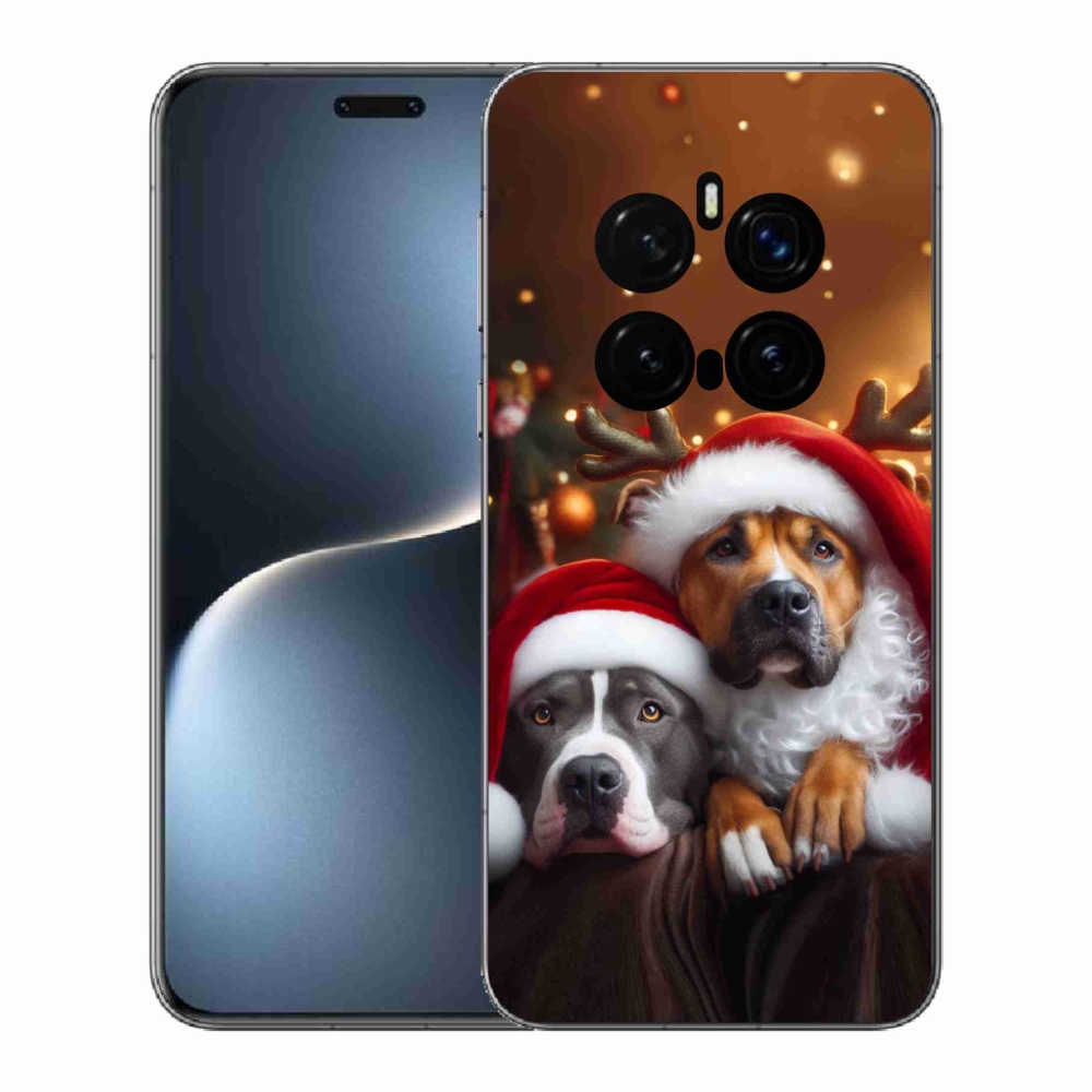 Gélový kryt mmCase na Honor Magic 7 Pro 5G - vianočné psy