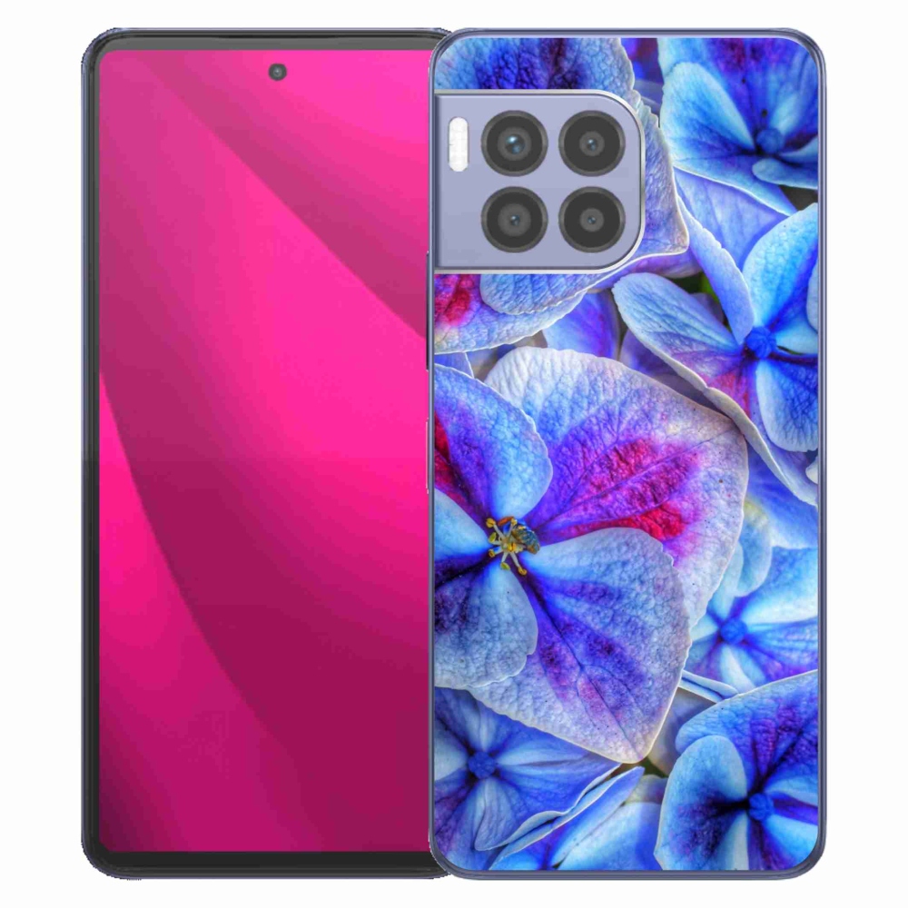 Gélový kryt mmCase na T-Mobile T Phone 2 Pro - modré kvety 1