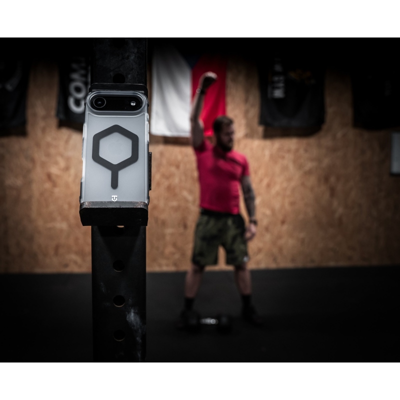 Taktický kryt MagForce Hexagon pre Apple iPhone 16 Pro T-White