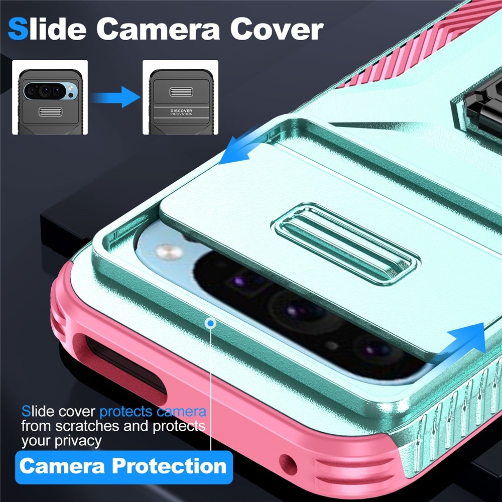 Lids odolný kryt na Google Pixel 10 Pro/9 Pro/9 - modrozelený/ružový
