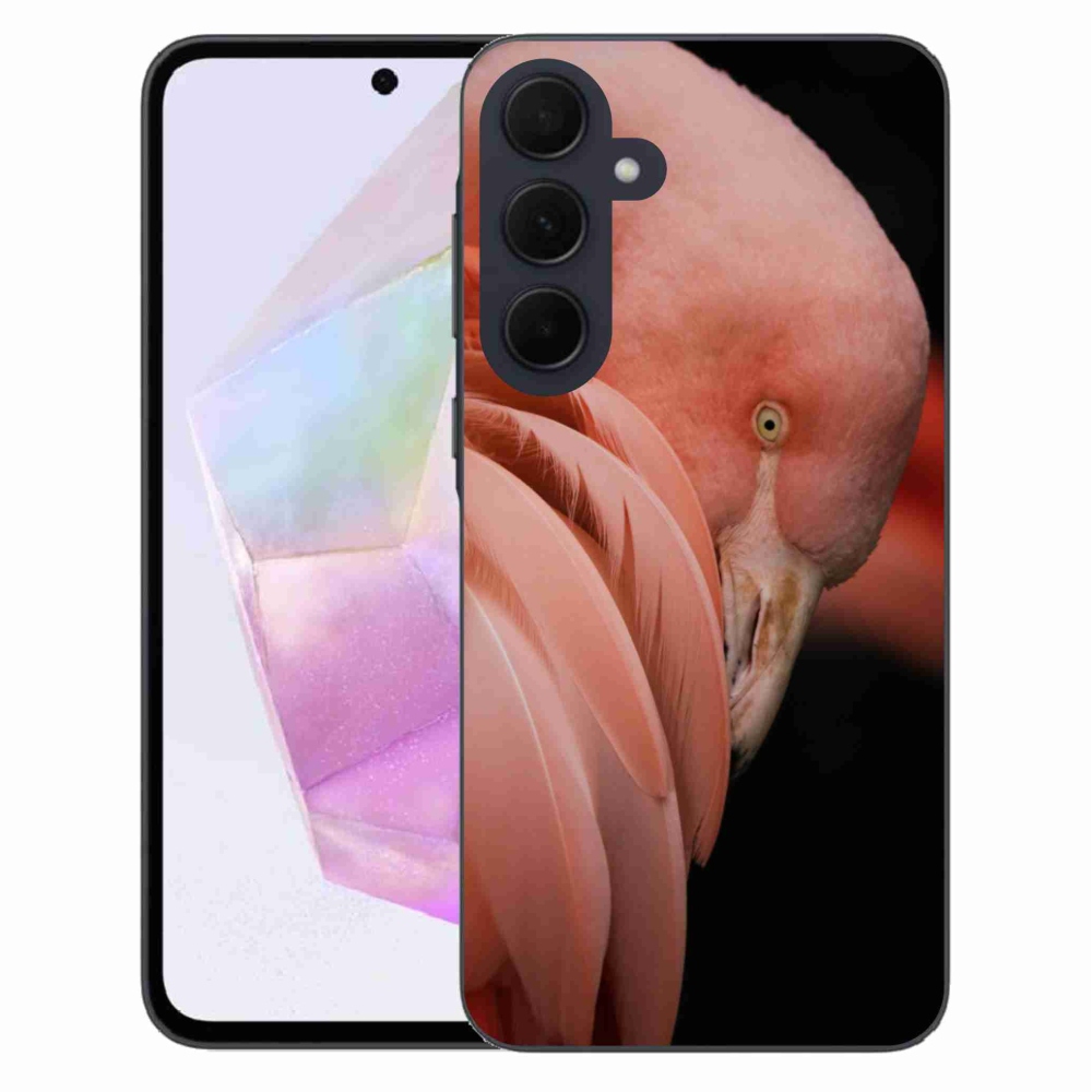 Gélový kryt mmCase na Samsung Galaxy A35 5G - plameniak 3