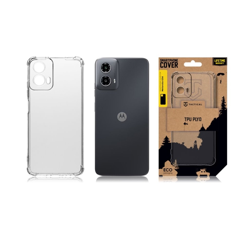 Tactical TPU Plyo Kryt pre Motorola G34 Transparent